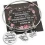 liforlove Inspirational Gifts Expandable Bracelet for Women Girl Adjustable Charm Bangle Gift for Teenage Girl Sister Friend Birthday Graduation
