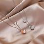 Nkoluky Women Stainless Steel Double Butterfly Pendant Necklace Plated Dainty Jewelry Gifts
