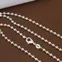 Greendou Fashion Jewelry 925 Sterling Silver 3mm Popcorn Beads Chain Necklace for Men Women (16 inch) Greendou Fashion Jewelry 925 Sterling Silver 3mm Popcorn Beads Chain Necklace for Men Women (16 inch)