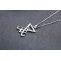 Mens Necklace Stainless Steel Sigil of Lucifer Seal of Satan Baphomet Pendant with Chain 22 Inch Mens Necklace Stainless Steel Sigil of Lucifer Seal of Satan Baphomet Pendant with Chain 22 Inch