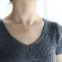 2Pcs Old English Zodiac Necklaces, 18K Gold Silver 12 Constellation Pendant Necklace for Women Girls, Horoscope Astrology Letter Necklace Birthday Gift