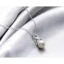 Pearl Necklace Infinity Pendant Freshwater Cultured/Tahitian Black Pearl Necklace with Sterling Silver Chain Gift for Women Girls Valentines Day Pearl Necklace Infinity Pendant Freshwater Cultured/Tahitian Black Pearl Necklace with Sterling Silver Chain Gift for Women Girls Valentines Day