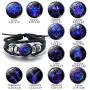 Punk Alloy Leather Bracelet Constellation Bracelet Braided Rope Bracelet Bangle Elastic Bracelets Wristbands for Women & Men 2 Piece Set Punk Alloy Leather Bracelet Constellation Bracelet Braided Rope Bracelet Bangle Elastic Bracelets Wristbands for Women & Men 2 Piece Set