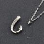 SexyMandala Urn Necklaces for Ashes Fish Hook Cremation Jewelry Urn Pendant Memorial Keepsake Funnel