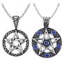 VNOX Stainless Steel Pentagram Pendant Necklace for Men Women Wiccan Jewelry