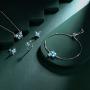 Hipunk 925 Sterling Silver Birthstone Butterfly Jewelry Women Crystal Animal Cute Butterflies Birthday Necklace/Earring/Ring/Bracelet Sets Birth Stone Statement Anniversary Jewellery