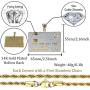 TOPGRILLZ 18K Gold Plated Custom Iced Out Credit V Card Pendant Necklace Personalized Name Chain for Men Women Charm Gifts
