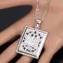 U7 Allah Necklace Square Shaped Hollow Design Muslim Jewelry with Chain 22''