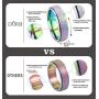DURSI Spinner Ring for Women Men Fashion Stainless Steel Fidget Ring for Anxiety Sand Blast Finish 6MM / 8MM