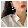 Baroque Pearl Earring Hoop Silver Handmade Culture Dainty Circle Dangle Geometric Hypoallergenic 18K Gold Plated Valentine Mothers Day Jewelry for Women