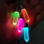 LED Light up Crystal Pendant Necklace - Glow crystal jewelry Necklace (multicolor)