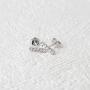 Sterling Silver Stud Earrings Dainty Mini Bar, Lightning Bolt, Moon, Star, Starburst, Trio Studs, 3 Colors Available