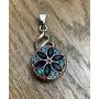 Interchangeable Snap Jewelry Rose Gold Dark Blue & Blue Marquise Flower Holds 18-20mm My Prime Gifts Interchangeable Snap Jewelry Rose Gold Dark Blue & Blue Marquise Flower Holds 18-20mm My Prime Gifts