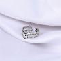 kelistom Silver Smile Face Open Ring for Women Men Adjustable Wide Smiling Statement Ring Fashion Party Jewelry