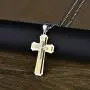 YL Cross Necklace for Men Stainless Steel Jesus Christ Crucifix Pendant Lords Prayer Jewelry YL Cross Necklace for Men Stainless Steel Jesus Christ Crucifix Pendant Lords Prayer Jewelry