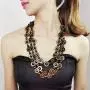 MANILAI Bohemian Coconut Shell Wood Bead Necklace For Women Girls Ethnic Jewelry Handmade Beaded Long Necklace MANILAI Bohemian Coconut Shell Wood Bead Necklace For Women Girls Ethnic Jewelry Handmade Beaded Long Necklace