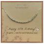 EFYTAL 25th Birthday Gifts for Women, Sterling Silver Necklace, 25 beads for 25 Year Old woman Jewelry Gift Idea