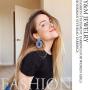 Statement Drop Earrings - Bohemian Beaded Teardrop Dangle Earrings Gift for Women