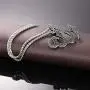 U7 CZ Allah Pendant Necklace with Chain Platinum / 18K Gold Plated Muslim Jewelry, with Text Engraving Service