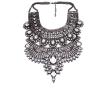 MJartoria Vintage Bohemian Ethnic Gypsy Rhinestone Bib Chunky Tassel Collar Festival Statement Necklace (style 13)