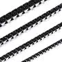 MOWOM Black Chain Necklace for Men Women Boy Water Resistent 316L Stainless Steel Big Thick Cuban Link Chains Plated & Brushed Finish Silver Color with Gift Box (3.5-8 MM Wide, 14-36 Inches Long) MOWOM Black Chain Necklace for Men Women Boy Water Resistent 316L Stainless Steel Big Thick Cuban Link Chains Plated & Brushed Finish Silver Color with Gift Box (3.5-8 MM Wide, 14-36 Inches Long)