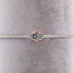 Sententia Jewelry Handmade Adjustable String Hamsa Hand of Fatima Bracelet for Women Jewelery I Red, Blue, Black Braided String I