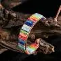 YGLINE Handmade Wrap Bracelet Turquoise, Jasper & Amazonite Natural Stones Leather Charm 5 Strands Boho Bracelet