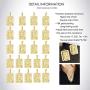 Jewenova18K Gold Plated Initial Letter Necklace for Women Men Layered Square Necklace Capital Letter Pendant Necklace Alphabets A-Z Fashion Personalized Jewelry
