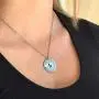 Daughter Necklace From Dad - Silver Color Laser Engraved Personalized Pendant Charm From Father Daughter Necklace From Dad - Silver Color Laser Engraved Personalized Pendant Charm From Father