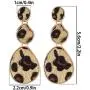 Wovanoo Leopard Print Earring Leather Fur Earrings for Women Statement Drop Dangle Earrings Wovanoo Leopard Print Earring Leather Fur Earrings for Women Statement Drop Dangle Earrings