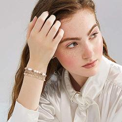 Wovanoo Leather Wrap Bracelet Set 3Pack Wrist Cuff Bracelet for Women Girls Multilayer Magnetic Clasp Bracelet Feather Tree Bead Crystal Bracelet