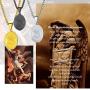 PROSTEEL Saint Michael The Archangel Necklace Pendant & Chain Catholic Religious Jewelry