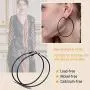 Statement Hoop Earrings for Women, 316L Stainless Steel Round/Star/Heart Big Hoop Earrings, Gift for Her (with Gift Box) Statement Hoop Earrings for Women, 316L Stainless Steel Round/Star/Heart Big Hoop Earrings, Gift for Her (with Gift Box)