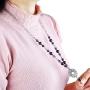 Nupuyai Chakra Necklace for Unisex, Energy Charms Healing Stone Pendant with Chain 23.5'' Adjustable