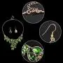 EVER FAITH Womens Austrian Crystal Bridal Waterdrop On The Branch Necklace Earrings Set EVER FAITH Womens Austrian Crystal Bridal Waterdrop On The Branch Necklace Earrings Set