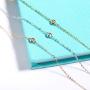 Carleen 18K Solid Gold Solitaire Genuine Bezel Set Small Tiny Round Diamond Dainty Bracelet Minimalist Delicate Fine Jewelry For Women Girls