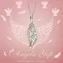 NINAQUEEN Angel Wings Charms 925 Sterling Silver Gold Plated Dangle Beads Charms for Necklace Lucky Charms with 5A Cubic Zirconia Birthday Gifts for Daughter Mom