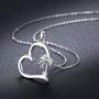 MEDWISE S925 Sterling Silver Summer Palm Tree Necklace Pendant Beach Necklace Jewelry for Women Heart Coconut Areca Tree Necklace Gifts