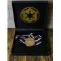 Star Wars: The Mandalorian Imperial Crest Medal | Collectible Imperial Star Wars Medallion Worn By The Client | Empire Logo Star Wars Necklace Imperial Medal