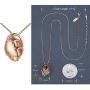 EMESLY 18K Rose Gold Plated Necklace/Earrings; Embellished with Premium Crystals, Nickel & Lead Free, Hypoallergenic Long Lasting Finish; Perfect Jewelry Gift for Women & Girls