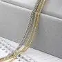 Davitu Mens Bull Skull Head Stainless Steel Chain and Alloy Pendant Casting for Men Necklace Jewelry - (Metal Color: Imitation Rhodium Plated)