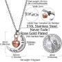 Richsteel Moon Cat/Cross/Angel Wing/Forever in My Heart/Bar/Hourglass Urn Necklace for Women Men Stainless Steel/18K Gold Plated Cremation Jewelry for Human Ashes Waterproof (with Gift Box)