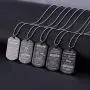 danjie Meaningful Dog Tag Necklace for Boy and Men,to My Grandson from Grandpa and Grandma Stainless Steel Necklace Inspirational Gifts for Grandson Jewelry