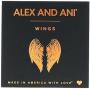 Alex and Ani ''Path of Symbols'' Wings Set of 2 Expandable Wire Bangle Charm Bracelet