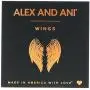 Alex and Ani ''Path of Symbols'' Wings Set of 2 Expandable Wire Bangle Charm Bracelet