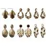 6 Pairs Assorted Dangling Gold metal Earrings Jewelry Best Gift for Women and Girls(Factory direct sales)
