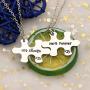 Couple Pendant Necklace Puzzles Valentine Birthday Gifts Boyfriend Girlfriend Jewelry Set 2pcs - His Always Her Forever