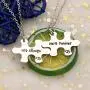 Couple Pendant Necklace Puzzles Valentine Birthday Gifts Boyfriend Girlfriend Jewelry Set 2pcs - His Always Her Forever