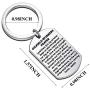 WUSUANED Oilfield Worker Gift Oilfield Workers Prayer Keychain Oilfield Wife Jewelry Gift for Girlfriend Daughter