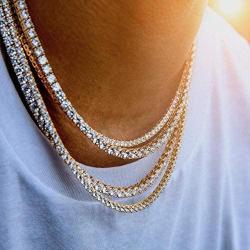 LARDROK Hip Hop Bling Arrow Cubic Zirconia Bling Sparking Wedding Gift Boy Men Cool Tennis Long Chain Tennis Cz Necklace